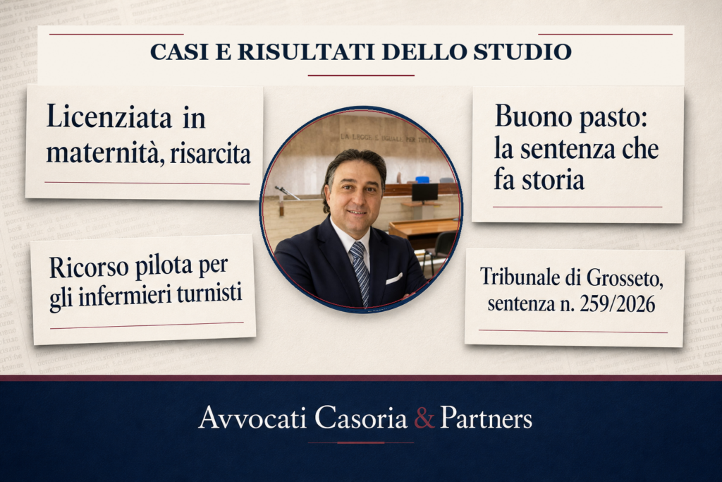 Casi e risultati dello Studio Avvocati Casoria & Partners, con fotografia dell’avvocato Domenico Casoria